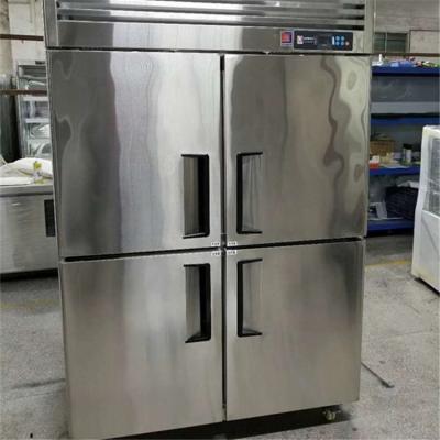 China Guangzhou Factory 4 Doors Industrial Compressor Stainless Steel Refrigerator And Freezer Machine for sale