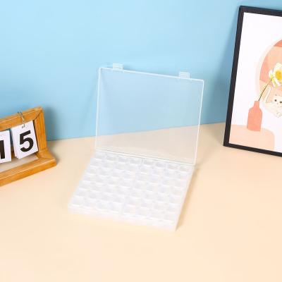 China Clear Plastic 56 Slots Sustainable PP Beads Storage Box Case Organizer With Separate Dividers Box for sale