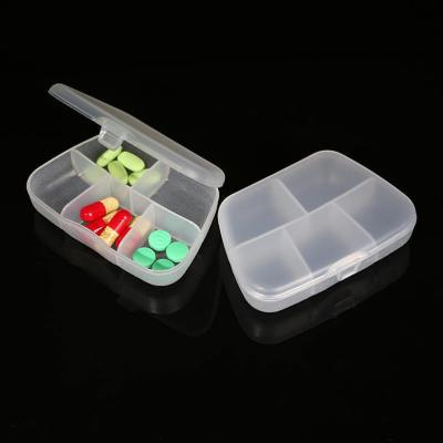 China Newest Creative Eco-Friendly Weekly Pill Organizer BPA Free Wheat Straw 5 Grid Pill Box Medicine Storage Box Non-Toxic Portable Case for sale