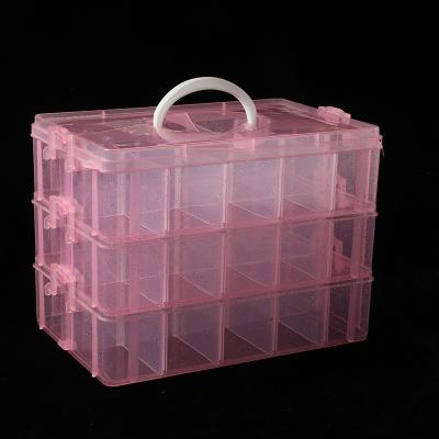 China Eco-Friendly Multifunctional Kids Children Plastic Storage Box Viable Toy Organizer for Toys Arts and Crafts Toy Fuse Beads for sale