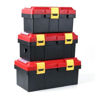 China 17 Double-Layer Mini Plastic Components Storage Box Portable Lightweight Plastic Hardware Tool Box With Removable Tray For Small Parts for sale