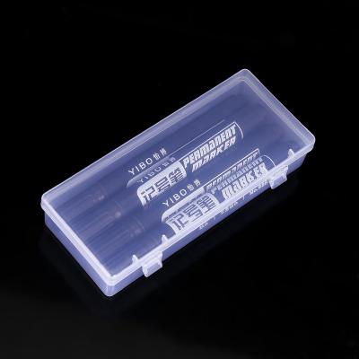 China Plastic Box Knife Pen Storage Box Digital Products Hardware Accessories Stationery Packaging Recyclable Rectangular Transparent Shaving Box for sale