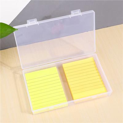 China Recyclable Large Rectangular Clear Plastic Box Mask Storage Parts Clips Card Set Thickened Hand Account Storage Packaging for sale