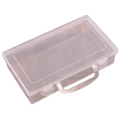 China Recyclable Portable Rectangular Transparent Portable Parts Box For Tools Organized Sundries Storage Cosmetics Hand Cream for sale