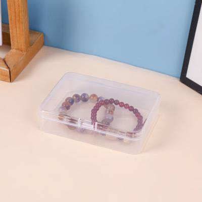 China Viable transparent 11.5cm large rectangular plastic lock box sample material empty spare parts packaging box mask storage container for sale