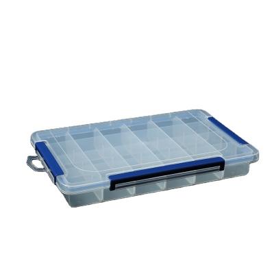 China Sustainable Multi-compartment 24 Pieces Box Transparent Plastic Electronic Components Storage Classification Grid Sample Box for sale