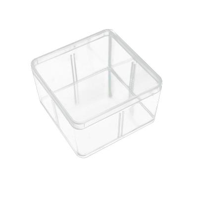 China Wholesale Recyclable Custom Clear Acrylic Wedding Food Place Candy Gift Box With Lid for sale