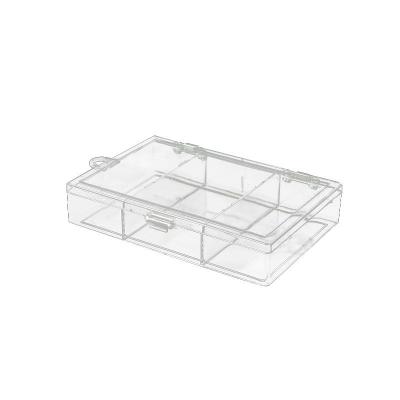 China High Quality PS 3 Compartment Acrylic Transparent Plastic Jewelry Classification Jewelry Accessories Packaging Box for sale