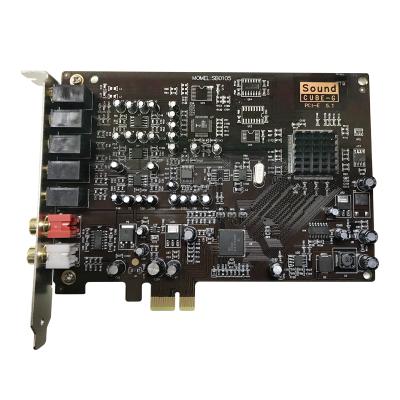 China 7.1 Channel 3D Sound Card SB0105 PCI-E Sound Card Audio Chipset 7.1 Channel Creative Sound PC Internal Sound Adapter Sound Card for sale