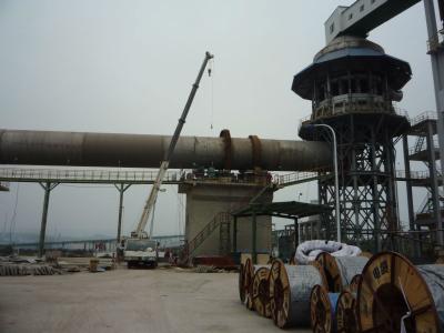 China Active Sewage Treatment 400tpd Lime Plant / Rotary Kiln for sale