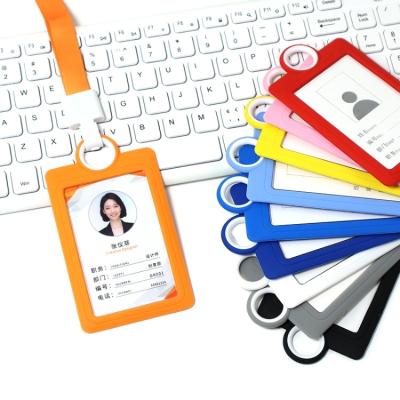 China School China Manufacturer Direct Sale Vertical External Size 7*11cm ID Card Holder With Lanyard for sale