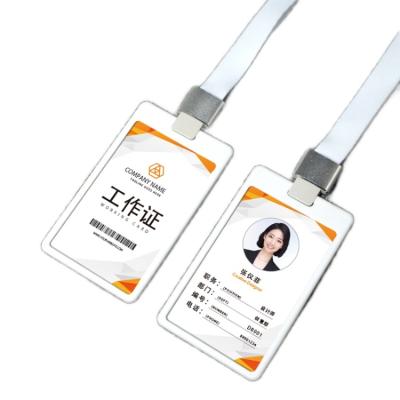 China Professional Id Card Factory Manufacturer Direct Sale Inner Page Size 5.4cm*8.6cm Lanyard With Id Card Holder for sale