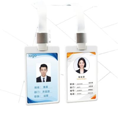 China Hot New Design PC Plastic Custom Size 6.0cm*10.0cm Material ID Card Factory Sales Badge Holder for sale