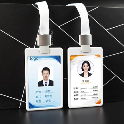 China Hot New Design PC Plastic Custom ID Card Factory Sales Material Size 6.0cm*10.0cm Badge Card Holder for sale