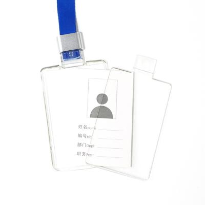 China Good Show Good Price Quality Custom Logo And Color Card Holder With Detachable Strap for sale