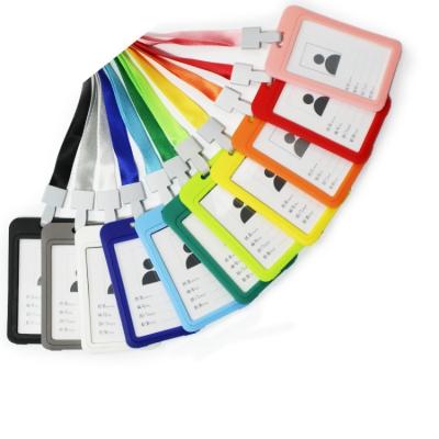 China Hot Sale China Direct Selling PP Plastic And Polyester Material Name Badge Holder For Office for sale