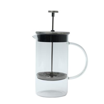 China WITH LID New Styles Portable Glass French Press With Handle for sale