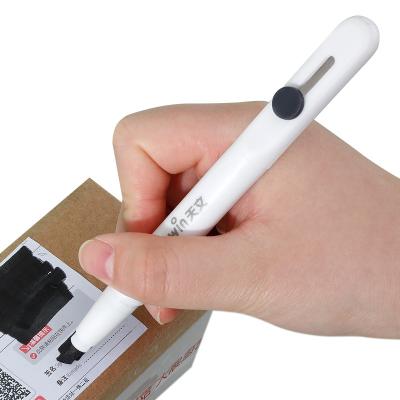 China Bird Security Stamp with Carton Opener Cutter Tenwin 7606 Theft Protection Security Portable Stamp Pen For Confidential Security Stamp for sale