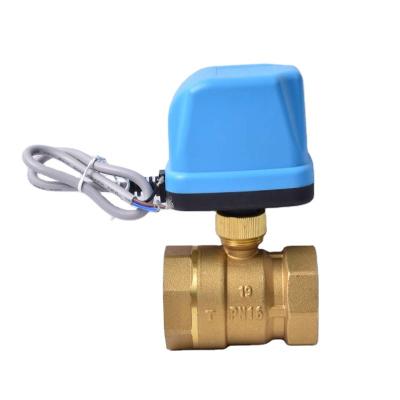 China General Custom Water Shut Off Brass Motorized Electric Control Valve Trigger Ball Valve for sale