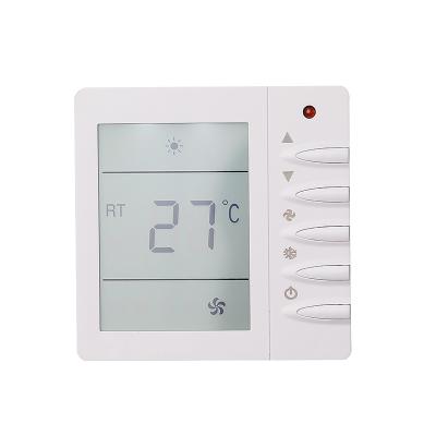 China Modern Digital Easy Control 230v Big Words Show Thermostat 3 Speed ​​Fan Coil Thermostat For HVAC System for sale