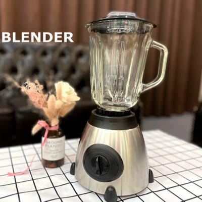 China Ice Crushing 2 in 1 1.5L Stainless Steel Home Use Grain Fruit Blender and Glass Juicer Mixer for sale