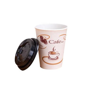 China Customizable Wholesale Takeaway Modern 8oz Customizable Eco Friendly Creative Printed Paper Paper Disposable Coffee Cups With Lids for sale