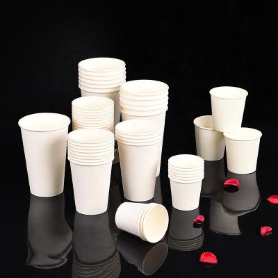 China Recyclable Custom 2oz High Quality Multifunctional Single Layer Thickening Eco-friendly Printed Disposable White Paper Cups for sale