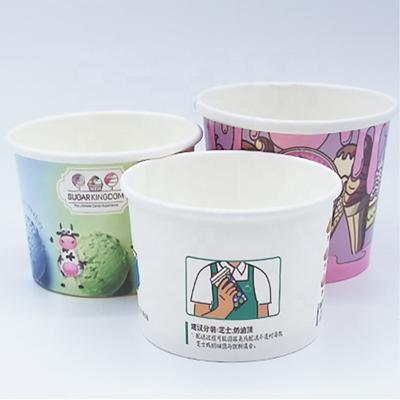 China Recyclable 28oz packaging disposable small biodegradable wholesale cups ice cream cup with lids for sale