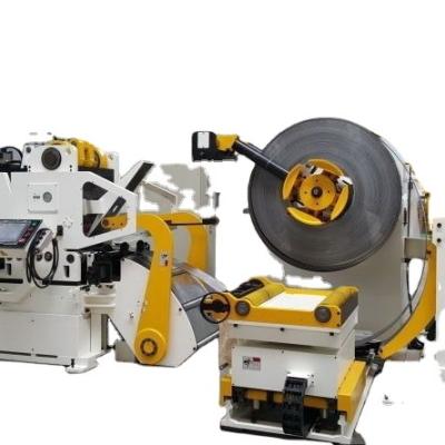 China Building material shops 0.8-9mm decoiler, stator, 1 series GLK5 model NC servo driver 3, as coil thick roll strip sheet steel steel feeding machine for sale