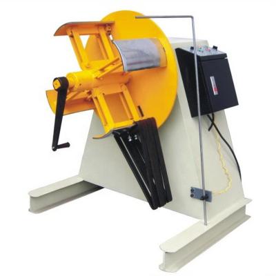 China Building material shops good quality decoiler MT series, as motorized steel sheet strip coil uncoiler machine for coil steel coil uncoiling decoiling for sale