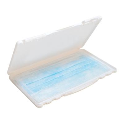 China High Quality Recyclable Plastic Case Box Mask Storage Holder Box Mask Holder Box White for sale