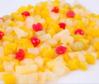 China 820g canned China high quality canned fruit salad in light syrup in tin for sale