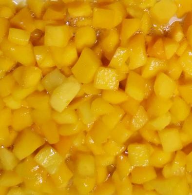 China 820g Canned Delicious Canned Yellow Peach Dice In Light Syrup For Sale for sale