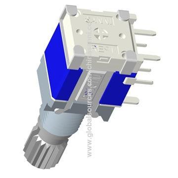 China RS10120 Horizontal Electronic Rotary Switch 20 Detents Band Sealed Type for sale