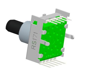 China RS171-23 17mm elektronische Positions-Drehschalter Polen 3 Drehschalter-2 zu verkaufen