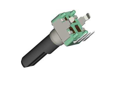 China Niedrigpreis Schachtlänge 6mm-20mm Rotationspotentiometer Leistungsbewertung 0,05W -25C-85C Normal oder individuell zu verkaufen