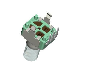 China Goedkope aangepaste schachtlengte roterende elektrische potentiometer met 10 rotatietijd Te koop