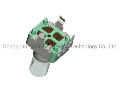 China Laagkosten 9mm Rotary Potentiometer PCB Lug Terminal Type 300Ω-3MKΩ Weerstand Te koop