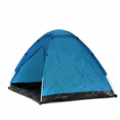 China White PVC Pole Fabric PE Floor 110G/m2 PVC Mylar Outdoor Waterproof Camping Tent For Man 2 for sale