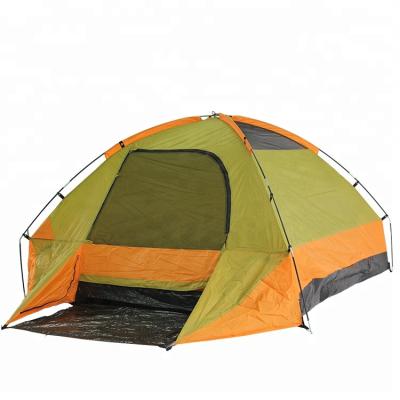 China Folding comping 3-4 person fiberglass waterproof outdoor large extension tent for sale