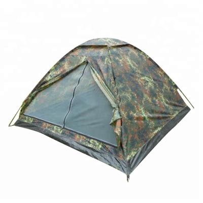 China Stake Type Tent Tube Good Design190T PU2000mm Rubberizing Single Layer Tent for sale