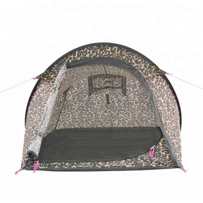 China Wholesale Fiberglass Easy Set Up Leopard Print 2 Person Boat Camping Tent With Window for sale