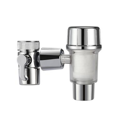 China Household Company Improved Transparent See Dirty Universal Pure Alkaline Filter Water Faucet Supplement 720 Degree Splash Faucet Filter Housing for sale