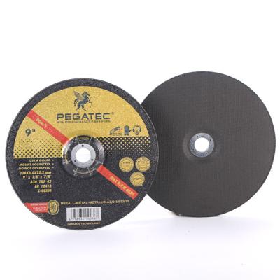 China PEGATEC 230x3.0x22.2mm Y-Cutting Disc Depressed Metal 230x3.0x22.2mm for sale