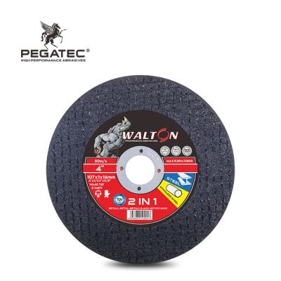 China Non Ferrous Metals 105x1x16mm 2 in 1 Wheel Cutter Cost Effective Cutting Disc for sale