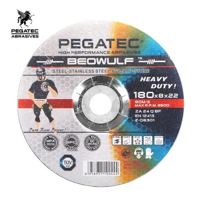 China BEOWULF 180x8.0x22mm long lasting abrasive lfe grinding wheel for sale