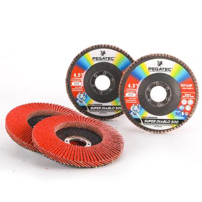 China Super Pointed Flower Shape Diablo 5inch Fin Abrasive Disc for sale