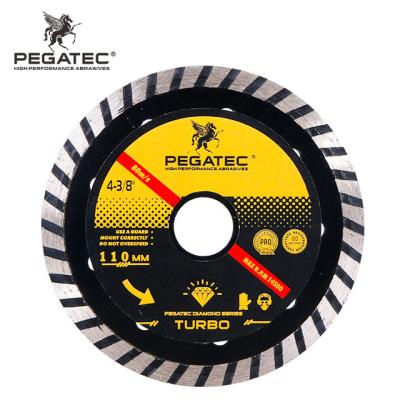 China Diamond Pegatec 110*20*7 turbo diamond band saw blade for sale