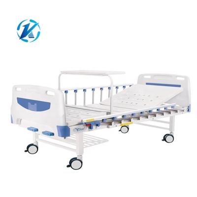 China Hospital Convenient Equipment Medical Machine Furniture 3 Cranks Hospital Beds Bed Manual 2 Patient Used Cranks Bed Convenient Admitted ABS for sale