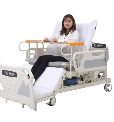 China Hospital Clinic Factory Wholesale ABS Bed Multifunctional Medical Bed Manual Elder Patient Caregiver Bed for sale